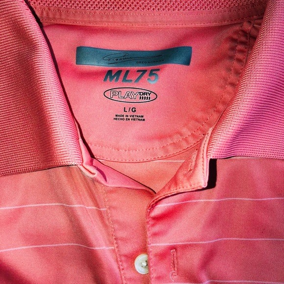 ⭐️Greg Norman golf polo salmon Great condition🏌️ - Picture 2 of 7